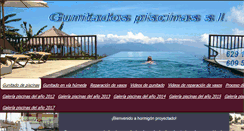 Desktop Screenshot of gunitadospiscinas.com